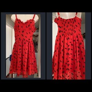 Cute Red & Black summer dress